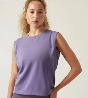 Athleta Seasoft Tank Sweatshirt In Periwinkle‎ Size Small thumbnail 1