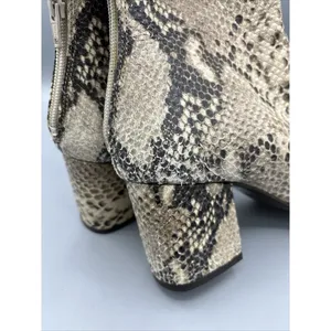 Free People Snake Skin‎ Reptile Block Heel Women’s Boots Size 37 thumbnail 13