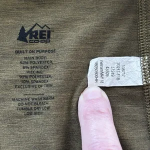 REI Co-op Screeline Cascade Long-Sleeve T-Shirt Womens L Olive Green thumbnail 8