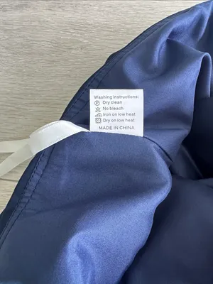 Wedding Dress Strapless Satin Bridesmaid Gown Navy Blue See Measurements NWT thumbnail 6