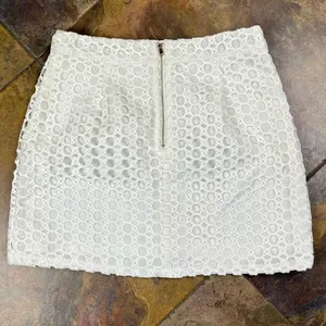 After Market Women’s White Eyelet Mini Skirt Large thumbnail 7