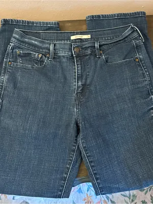 505 Straight Levi's Straight Leg Jeans in Dark Blue Wash thumbnail 4