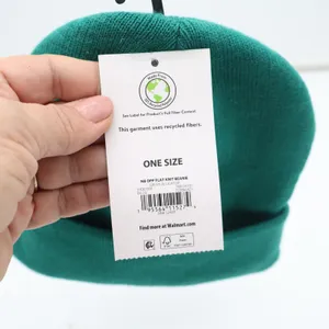 No Boundaries Green Alligator Flat Knit Cuffed Beanie Hat One Size New thumbnail 4