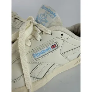 Reebok CLUB MEMT Women's Cream White Leather Lace Up Low Top Sneakers Shoes Sz 8 thumbnail 6
