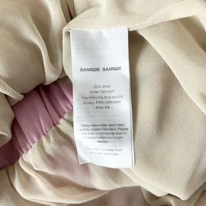 Samsoe Samsoe Andina Long Dress Pink Kirigami Floral V-Neck Pockets Size XS thumbnail 7