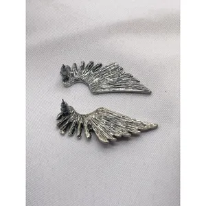 Awesome Vintage Angel Wings Pierce Earrings 2' B-13‎ thumbnail 2