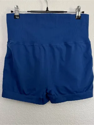 Free People Movement Good Karma Blue Shorts Large thumbnail 3