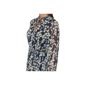 NEW Tommy Hilfiger Floral-Print Peasant Dress Sky Captain Blue / Deep Maize 14 thumbnail 8