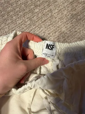 NSF woman’s linen pants size small White thumbnail 3