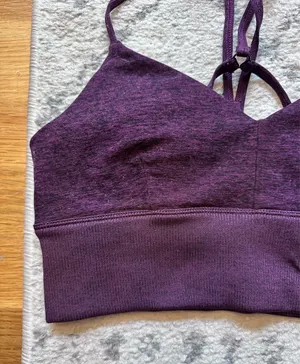 Alo Yoga Alosoft Sports Bra Lavish thumbnail 2