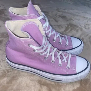 Converse All Star High-Top Athletic Sneakers in Light Purple and White thumbnail 1