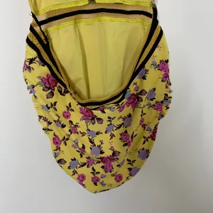 For Love & Lemons Paulina Laced One Piece Swimsuit Womens Yellow XS thumbnail 6