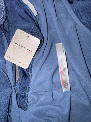 Free People Denim Blue Draped Surplice Tank thumbnail 8