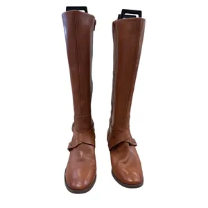 Nine West Womens Brown Knee-High Riding Leather Boots 6.5M SKU 7435 thumbnail 6