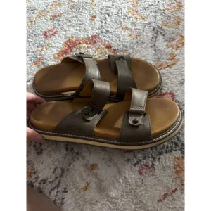 KEEN Lana Slide Leather Sandals Brown‎ Olive Womens 9 Adjustable Straps 1022591 thumbnail 5