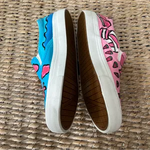 Hand painted shoes slip on‎ Size 8 Dr. Pepper Vacation Watermelon Waves Bags thumbnail 6