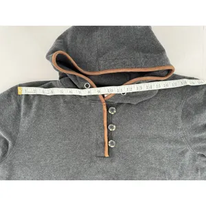 Ariat Real Elevated Hoodie Women’s Sz XL Fleece Leather Trim Henley Sweatshirt thumbnail 10