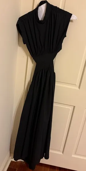 NWOT Black Cutout Maxi Dress thumbnail 1