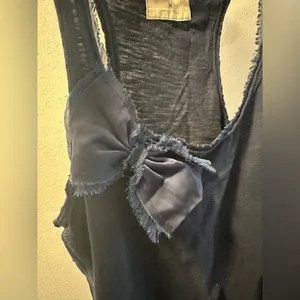 Hollister Navy Blue Women's Tank Top with Bow Accent thumbnail 3