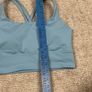Lululemon Energy Bra Womens 6 Long Line Blue Strappy Athletic Padded W2EB9S thumbnail 3