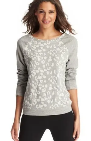 - Leopard print gray sweater Ann Taylor loft small thumbnail 1