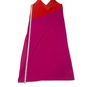 Lulus Colorblock Maxi Dress Red & Pink V-Neck Spaghetti Strap Large‎ thumbnail 4