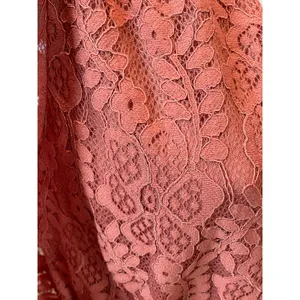 A Calin by Flying Tomato Lace Ruffle Puff Sleeve Dress Size L Mauve New With Tag thumbnail 3