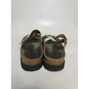 Mephisto Helen Sandals Womens 39 Silver Fair‎ Metallic Cork Footbed Buckle Slide thumbnail 4
