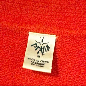 PRANA Red‎ Breathe Chenille Knit V Neck Sweater Size Medium thumbnail 3