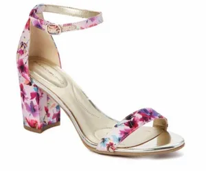 Bandolino Pink Floral Armory Sandals, Sz 7.5 thumbnail 1