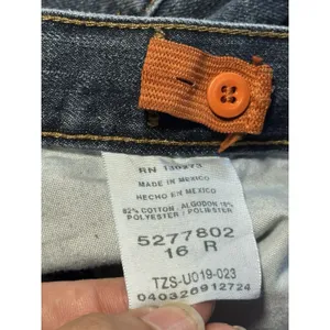 Wrangler Women’s Jeans Size 16R Blue Denim Straight Leg Mid Rise Made in Mexico thumbnail 8