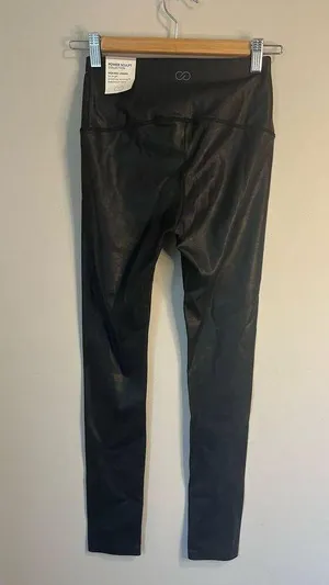 NWT CALIA by Carrie Underwood Women's S Power Sculpt Faux Leather Leggings thumbnail 5