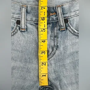 Artisan de Luxe patchwork and distressed denim Low rise Size 24 Cropped thumbnail 8