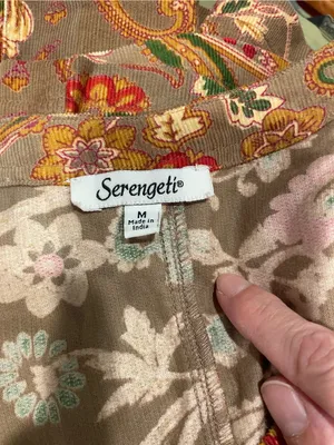 Cute nutmeg corduroy paisley granola girl cottagecore indie mod jumper dress 90s thumbnail 9