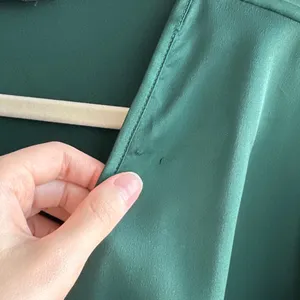 PrettyLittleThing The Emerald Green Satin Long Sleeve Wrap Dress, Size 1X thumbnail 15