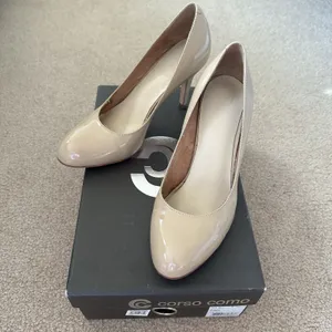 Corso Como Del Heel Pump Tan Nude Beige Patent Leather Women’s US 6.5 Repaired thumbnail 5