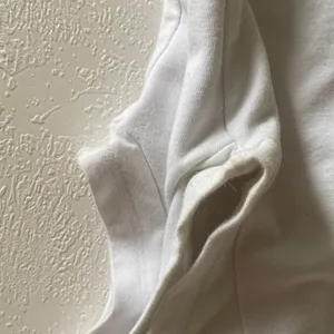 Abercrombie & Fitch White Crop Top Hook & Eye Front Soft A&F Collection Fitted T thumbnail 9