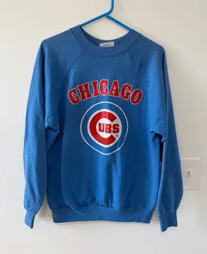 Vintage Chicago Cubs Pullover Sweatshirt thumbnail 1