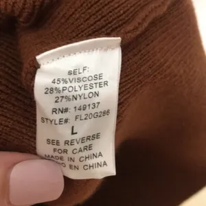 Hyfve brown puffer sleeves sweater dress size large ladies cute‎ modest thumbnail 9