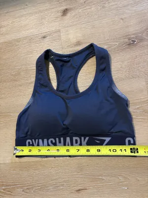 Dark Purple Racerback Gymshark Sports Bra thumbnail 2