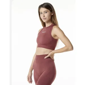 Alphalete Woman’s Ozone Crop Bra - Gingerbread, Size Small thumbnail 5