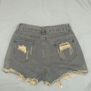 SHEIN Blue Distressed Jean Shorts size womens small size 4 thumbnail 2