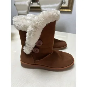 Calistoga Women’s Brown Faux Fur Winter Boots Cozy Warm Casual thumbnail 2