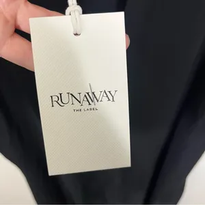 NWT Runaway The Label Suzannah Maxi Dress Black Small thumbnail 5