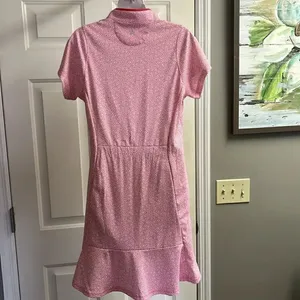 Bermuda Sands Tropical Golf Dress with White Pull-On Athletic Shorts & Belt-Med thumbnail 6