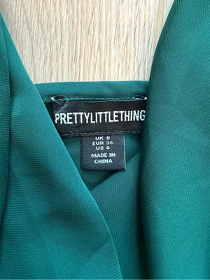 Pretty Little Thing Deep Emerald Satin Cowl Neck Cami thumbnail 3