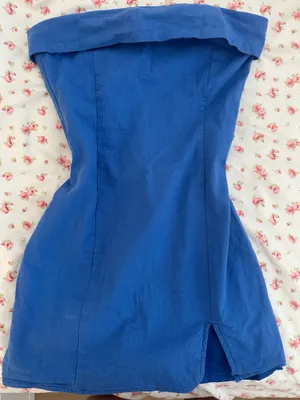 Island Gypsy Strapless Dress Linen thumbnail 1