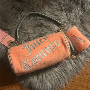 Juicy Couture Choose Juicy II Barrel Bag Peach Fuzz/ Pastel Turquoise thumbnail 5