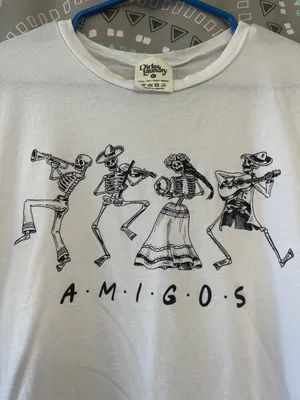 Dirty Laundry Amigos skeleton Tee thumbnail 3
