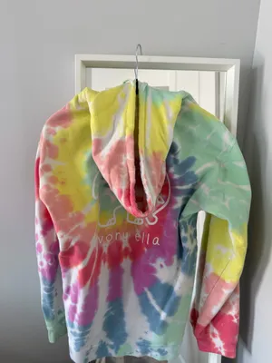 Tie-Dye Ivory Ella Hoodie thumbnail 4